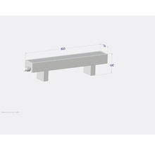 Licon Heat Standkonvektor KORALINE Optimal LKO H 190 x L 800 x T 130 mm weiß