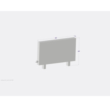 Licon Heat Standkonvektor KORALINE Optimal LKO H 600 x L 900 x T 80 mm weiß