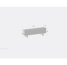 Licon Heat Standkonvektor KORALINE Optimal LKO H 330 x L 1100 x T 180 mm weiß