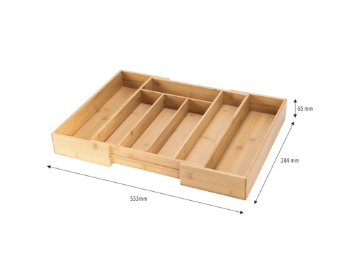 Besteckkasten aus Bambus mit Abmessungen