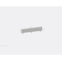 Produktzeichnung eines Kastens mit den Maßen 2200 x 230 x 400 Millimeter.