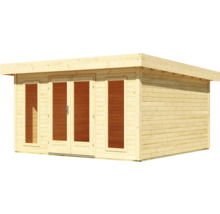 Gartenhaus aus Holz mit Doppeltür und Fenstern