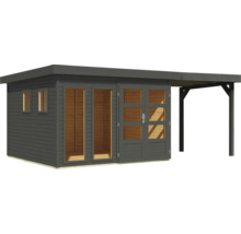 Gartenhaus mit Überdachung aus Holz