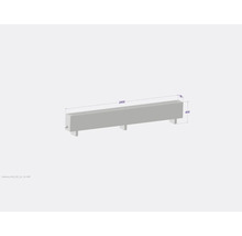 Licon Heat Standkonvektor KORALINE Basic LKB H 400 x L 2400 x T 180 mm weiß