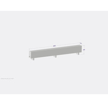 Licon Heat Standkonvektor KORALINE Basic LKB H 400 x L 2600 x T 180 mm weiß