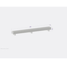 Licon Heat Standkonvektor KORALINE Basic LKB H 250 x L 2800 x T 230 mm weiß