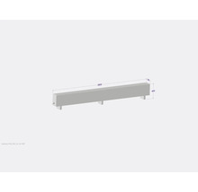 Licon Heat Standkonvektor KORALINE Basic LKB H 400 x L 2800 x T 180 mm weiß