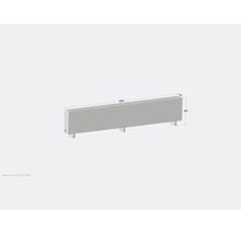 Licon Heat Standkonvektor KORALINE Basic LKB H 600 x L 2800 x T 180 mm weiß