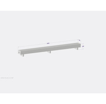 Licon Heat Standkonvektor KORALINE Basic LKB H 250 x L 3000 x T 230 mm weiß