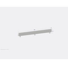 Abbildung eines Beton Bordsteins mit den Maßen 3000x130x330 Millimeter.