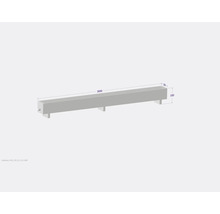 Beton Bordstein mit den Massen 3000 x 230 x 330 Millimeter