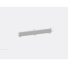 Licon Heat Standkonvektor KORALINE Basic LKB H 400 x L 3000 x T 180 mm weiß