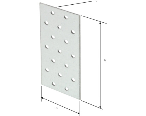 Metallverbinder mit Löchern zur Befestigung von Holzkonstruktionen