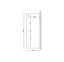 Terrassenüberdachung SKAN HOLZ Andria 648 x 250 cm anthrazit
