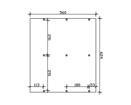 Technische Zeichnung mit Maßangaben in Millimetern.