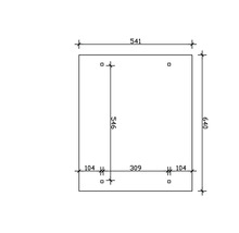 Doppelcarport SKAN HOLZ Odenwald inkl. Pfostenanker 640 x 541 cm anthrazit