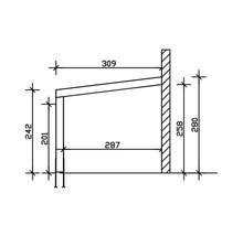 Terrassenüberdachung SKAN HOLZ Novara 450 x 309 cm anthrazit