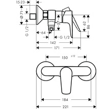 hansgrohe Duscharmatur TALIS E brushed bronze gebürstet 71760140