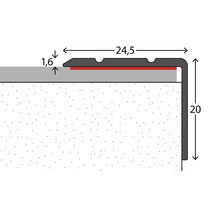 Profiltreppe mit Maßangaben