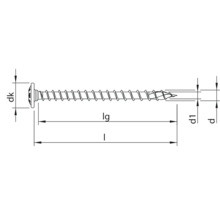 HECO-TOPIX-plus Holzschraube Tellerkopf TX Vollgewinde 8x80 mm Edelstahl A2 50 Stück