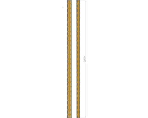 Zwei Holzleisten, 2400 mm lang
