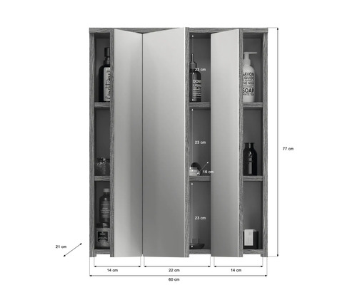 Spiegelschrank mit Maßen für Badezimmer