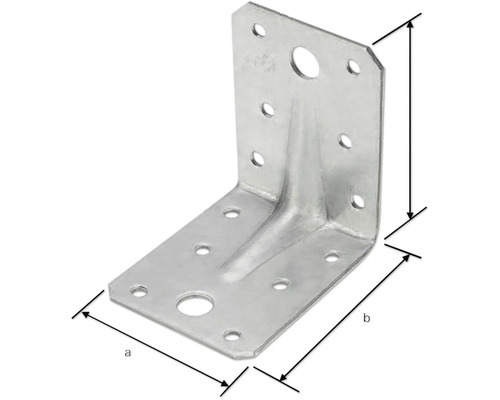 Winkelverbinder aus Metall mit Löchern zur Befestigung