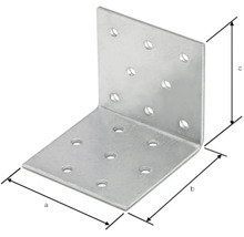 Winkelverbinder aus Metall mit Löchern für Schrauben