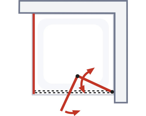 Illustration der Funktionsweise eines Drehkippfensters