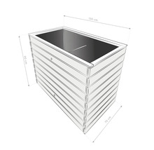 Hochbeet klassisch WESTMANN Asket L 130 x 70 x 90 cm natur