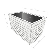 Hochbeet klassisch WESTMANN Asket XL 160 x 70 x 90 cm natur
