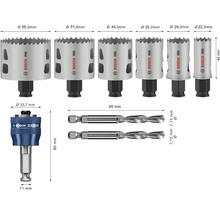 Bosch Pro Lochsägensatz mit verschiedenen Größen und Abmessungen