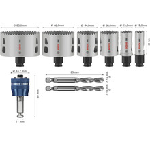 Bosch Pro Lochsägen Set mit verschiedenen Durchmessern und Bohrern