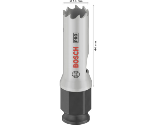 Bosch Pro Lochsäge, 16 Millimeter Durchmesser und 44 Millimeter Länge