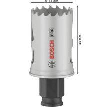 Bosch Pro Lochsäge mit einem Durchmesser von 32 Millimetern und einer Höhe von 44 Millimetern.