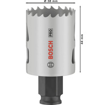 Bohrkrone mit 38 mm Durchmesser und Bosch Logo