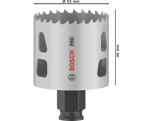 Bosch Lochsäge mit 52 Millimeter Durchmesser und 44 Millimeter Höhe