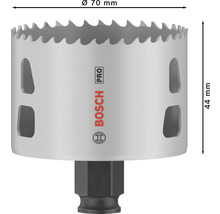 Bohrkrone mit 70 Millimeter Durchmesser und Bosch Logo