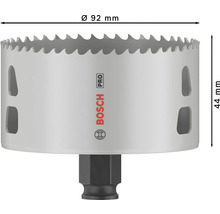Lochsäge mit 92 Millimeter Durchmesser und Bosch Logo