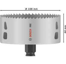 Lochsäge mit 108 Millimeter Durchmesser und Bosch Logo