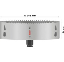 Bosch Pro Lochsäge mit einem Durchmesser von 168 Millimeter und einer Höhe von 44 Millimeter