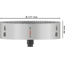Lochsäge mit einem Durchmesser von 177 mm und einer Höhe von 44 mm, Bosch Logo