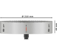 Bosch Pro Lochsäge mit Durchmesser 210 Millimeter und Höhe 44 Millimeter