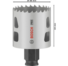 Bosch Logo Lochsäge mit 48 Millimeter Durchmesser und 44 Millimeter Höhe