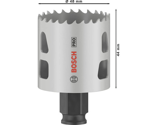 Bosch Logo Lochsäge mit 48 Millimeter Durchmesser und 44 Millimeter Höhe