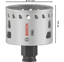 Bosch Fliesenlochsaege mit 57 Millimeter Durchmesser und 40 Millimeter Höhe