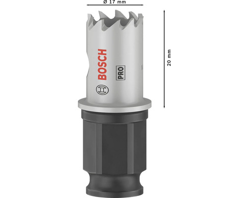 Bosch Lochsäge mit 17 Millimeter Durchmesser und 20 Millimeter Länge