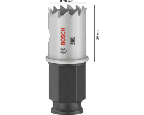 Bohrkronenaufsatz mit 20 Millimeter Durchmesser von Bosch