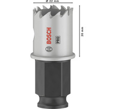Bosch Lochsäge mit 22 Millimeter Durchmesser und 20 Millimeter Länge