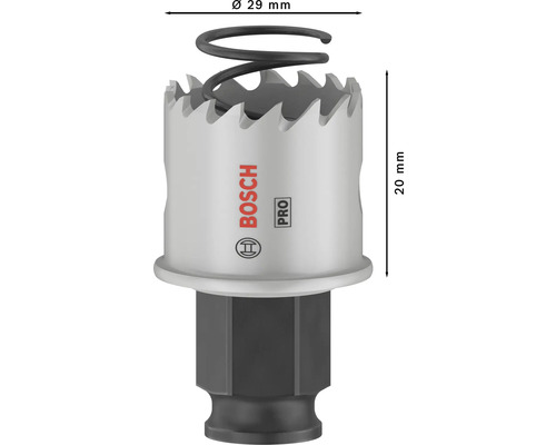 Bosch Pro Metallsäge mit einem Durchmesser von 29 Millimetern und einer Höhe von 20 Millimetern.